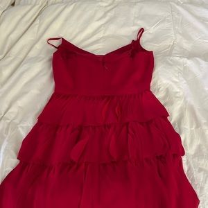 Red mini dress size 10.